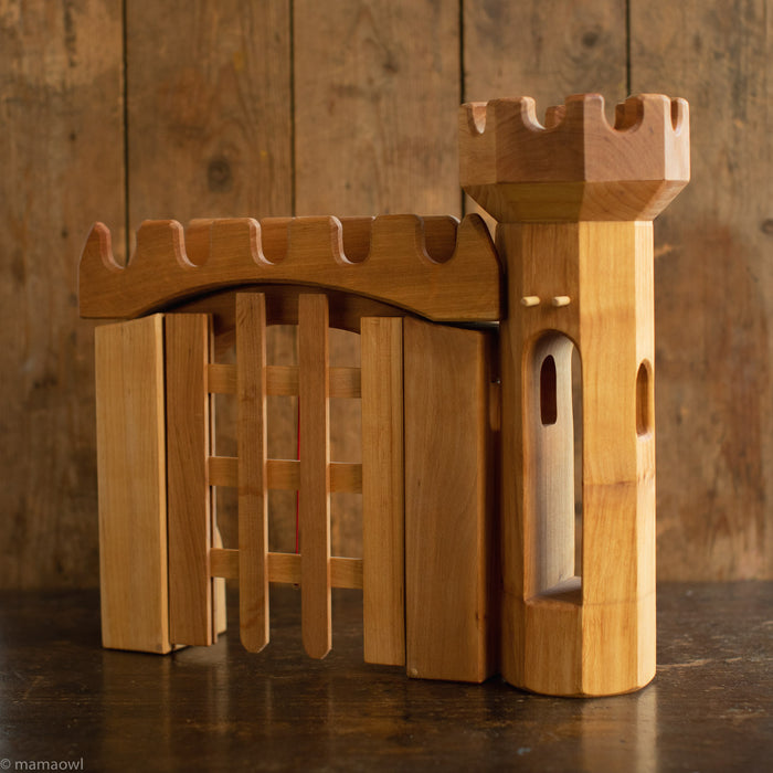 Handcrafted Wooden Large Round Outlook Tower