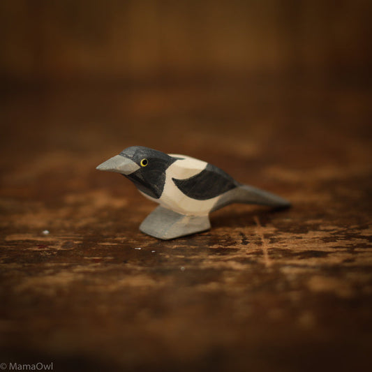Handcrafted Wooden Magpie
