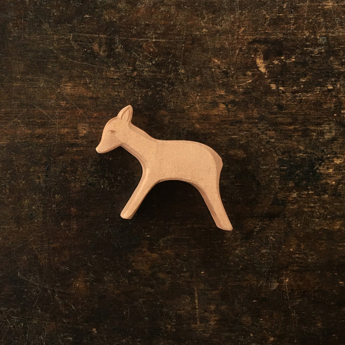 Handcrafted Wooden Small Standing Deer