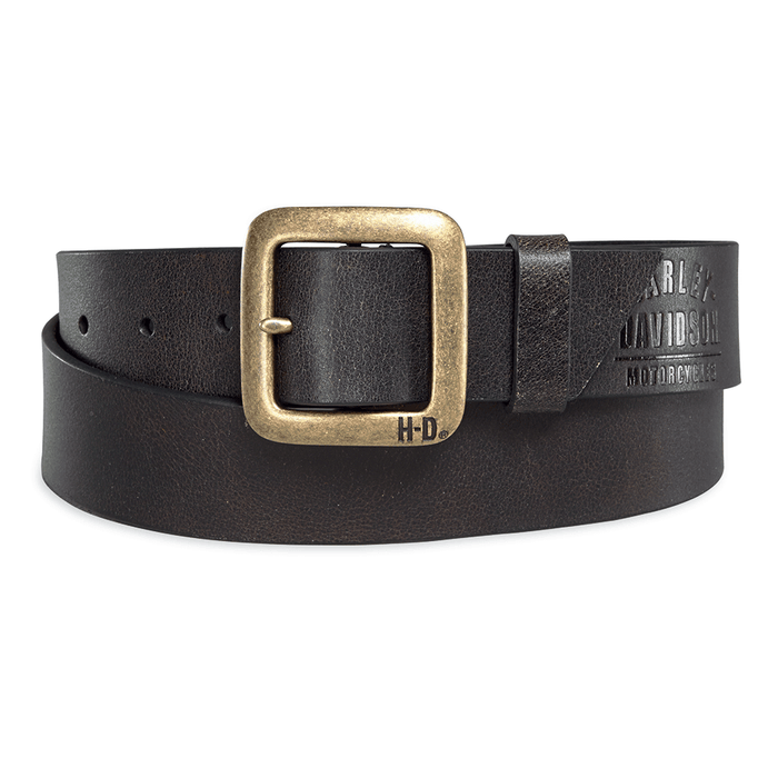 Harley-Davidson Brass Finish Buckle Men's Belt