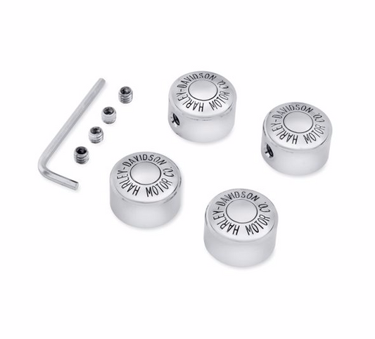 Harley Davidson Chrome Head Bolt Cover Kit W/Lo 43884-96
