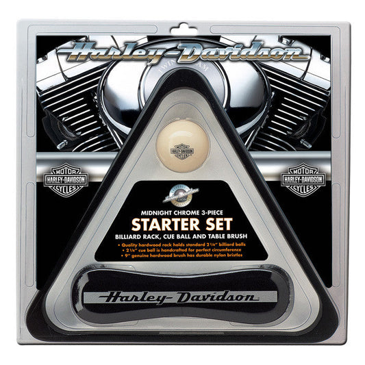 Harley-Davidson® Midnight Chrome Billiards Starter Set Hdl-10147