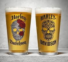 Harley-Davidson® Skull Logo 2 Set Pint Glass