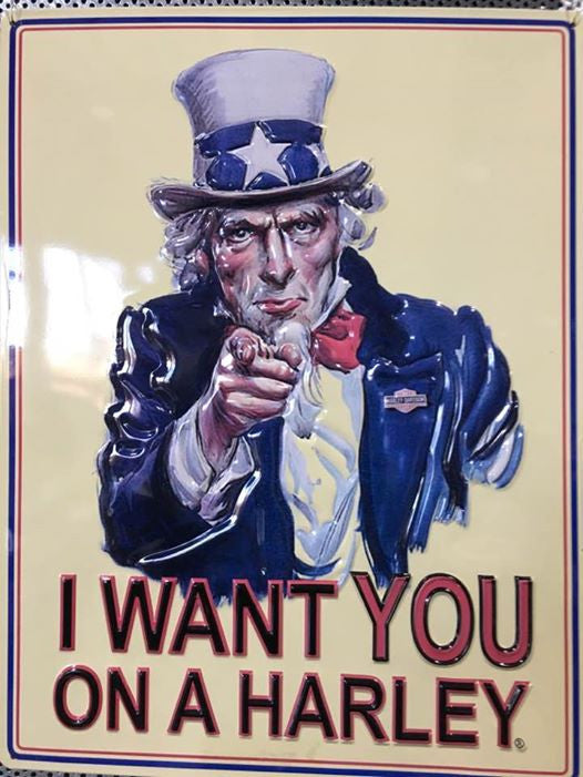 Harley-Davidson® Uncle Sam Tin Sign 2010431