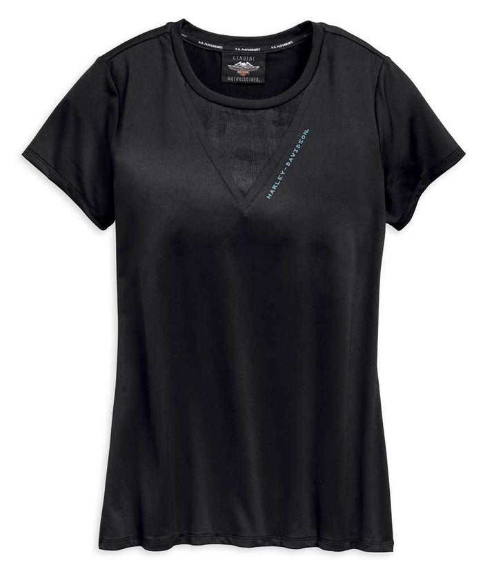 Harley-Davidson® Women's Camo Mesh Short Sleeve Tee