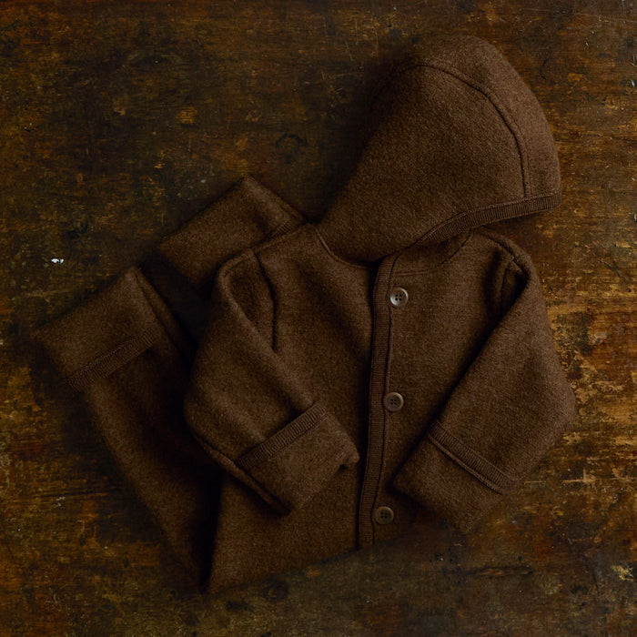 Harvest Baby & Kids Overall - Boiled Merino Wool - Hazelnut