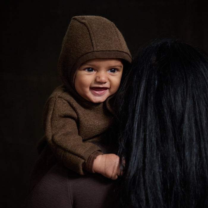 Harvest Baby & Kids Overall - Boiled Merino Wool - Hazelnut