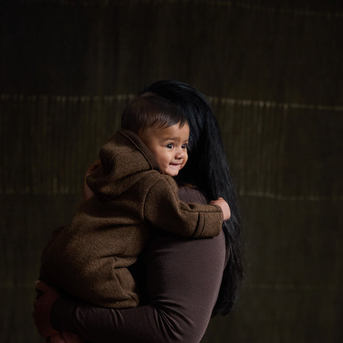 Harvest Baby & Kids Overall - Boiled Merino Wool - Hazelnut