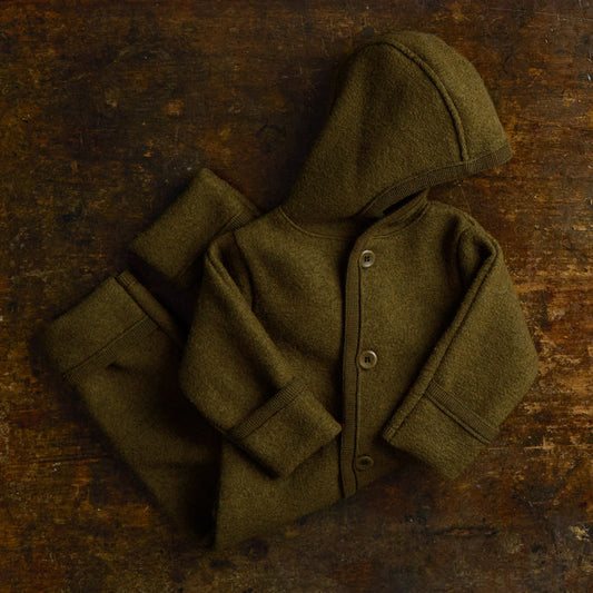 Harvest Baby & Kids Overall - Boiled Merino Wool - Seaweed