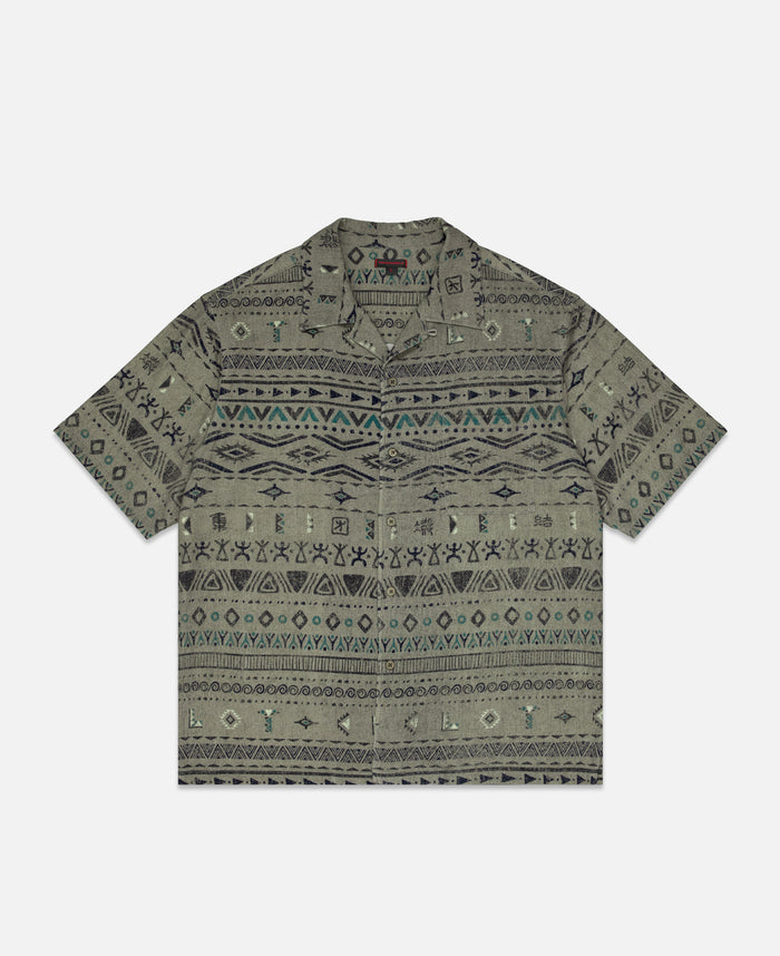Hawaiian Tribal Shirt (Beige)