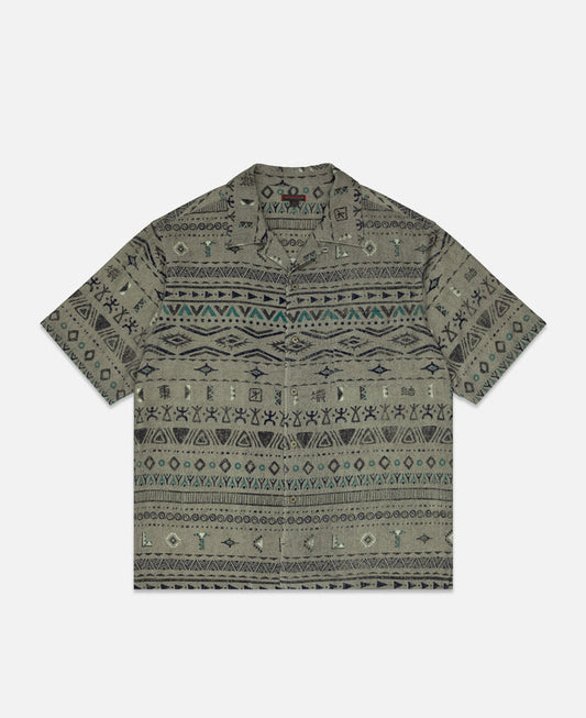 Hawaiian Tribal Shirt (Beige)