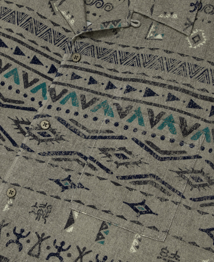 Hawaiian Tribal Shirt (Beige)