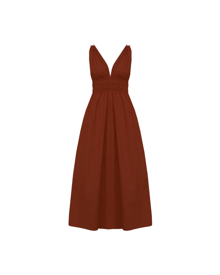 HERO MAXI DRESS CHOCOLATE