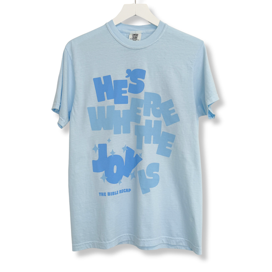 He's Where the Joy Is Summer T-Shirt (Adult)