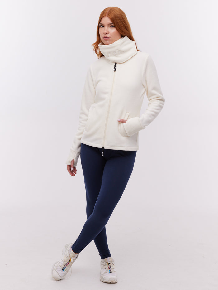 Heska White WH007 Funnel Zips Microfleece Shot 2