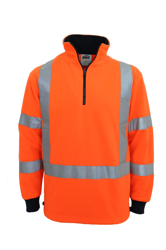 Hi Vis "X" Back & Biomotion Taped Polar Fleece 3730