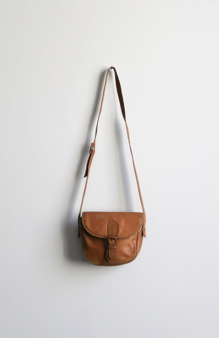 honey leather saddle bag