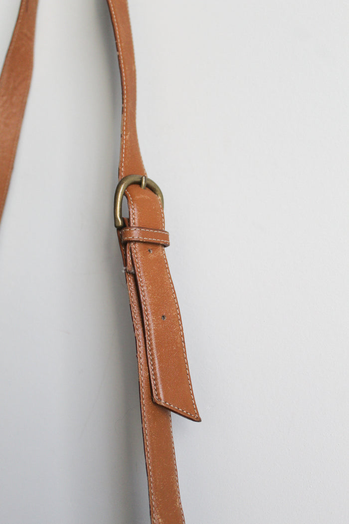 honey leather saddle bag