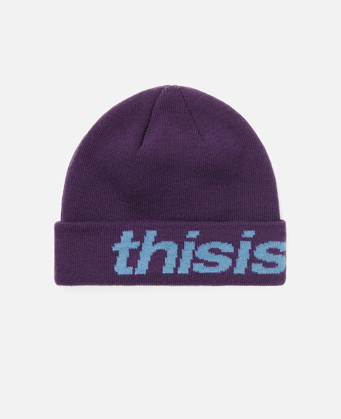 HSP-Logo Big Cuff Beanie (Purple)