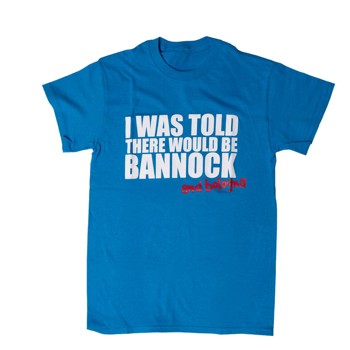 Sapphire t-shirt with white and red text on a white background