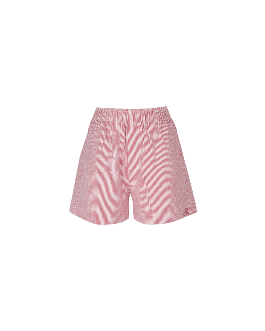 IDA SHORT CHERRY STRIPE