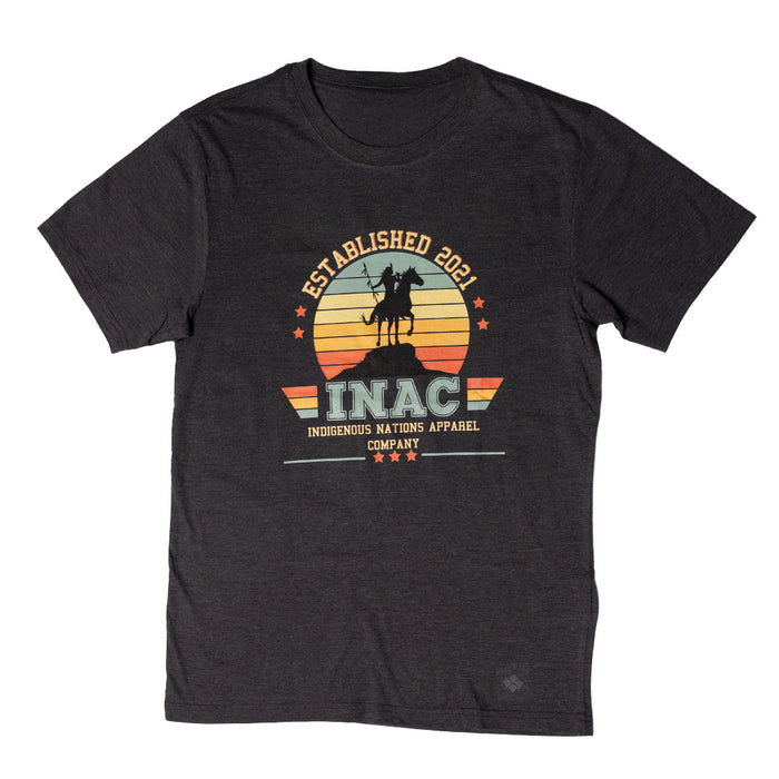 INAC Established 2021 Men's Tee featuring a stylish logo and design on a comfortable black t-shirt.