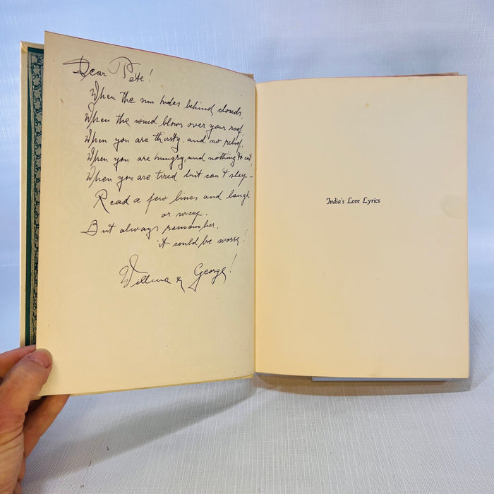 India's Love Lyrics by Laurence Hope 1942 Garden City Books