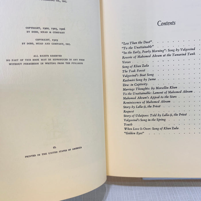 India's Love Lyrics by Laurence Hope 1942 Garden City Books