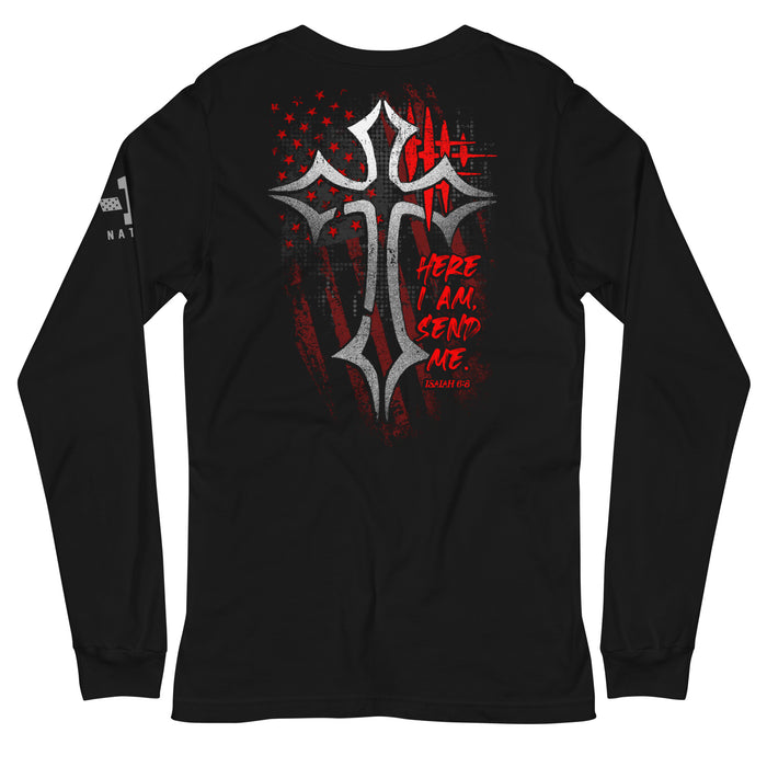 Isaiah 6:8 Here I Am, Send Me. Long Sleeve