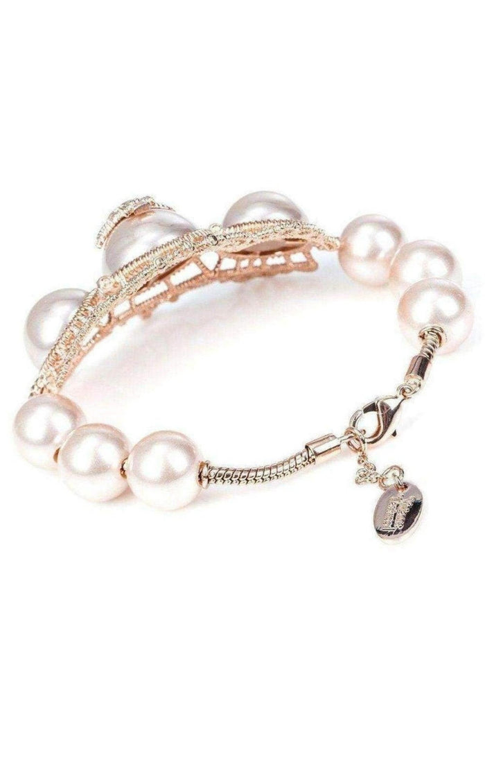 Vivienne Westwood Isolde Large Pearl Pink Gold Bracelet - Runway Catalog