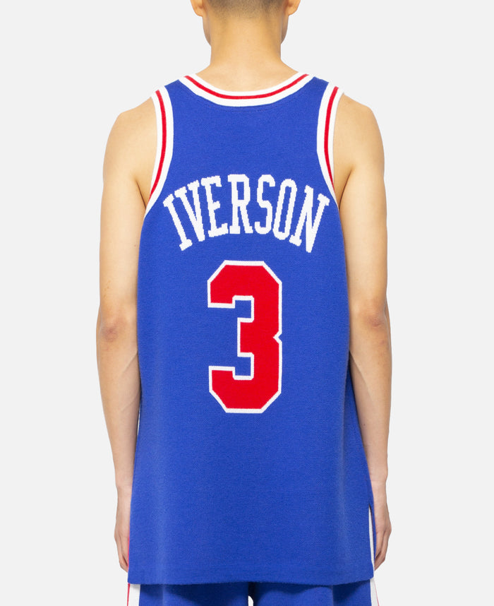 Iverson 76ers 96-97 Knit Jacquard Jersey