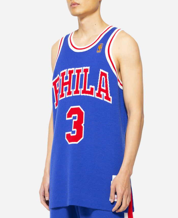 Iverson 76ers 96-97 Knit Jacquard Jersey