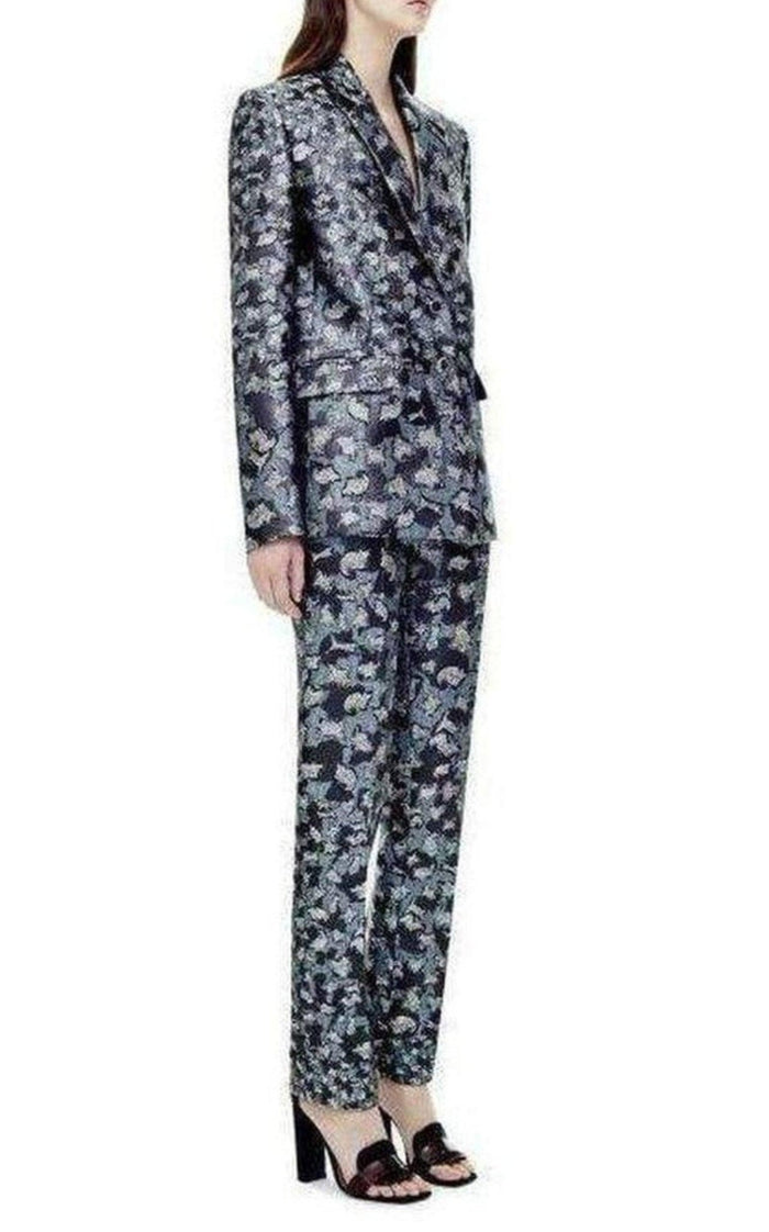 Mary Katrantzou Jacquard Lame Silk Blend Blazer - Runway Catalog