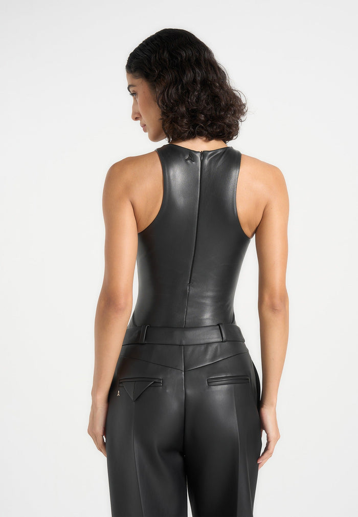 eternelle-vegan-leather-racer-neck-bodysuit-black