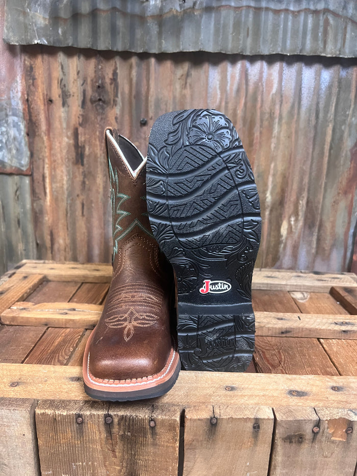 Justin 8" Ema Square Toe Western Boot
