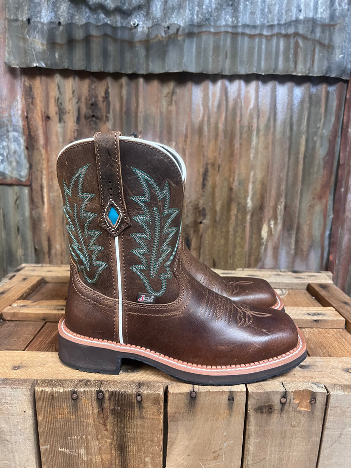Justin 8" Ema Square Toe Western Boot