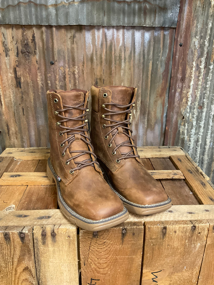 Justin 8" Rush Waterproof Lace Up Work Boot