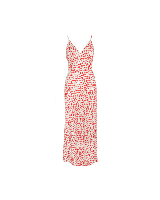KAARINA SILK SLIP RED DAISY