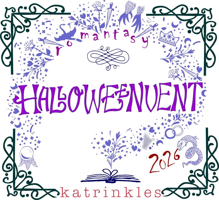 Decorative design with 'Halloweenuent 2026' text and decorative elements on a white background.