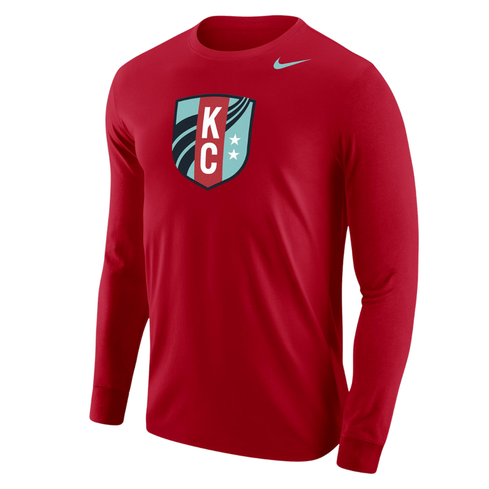 KC Current Nike Unisex Core Cotton Crest Long Sleeve T-Shirt