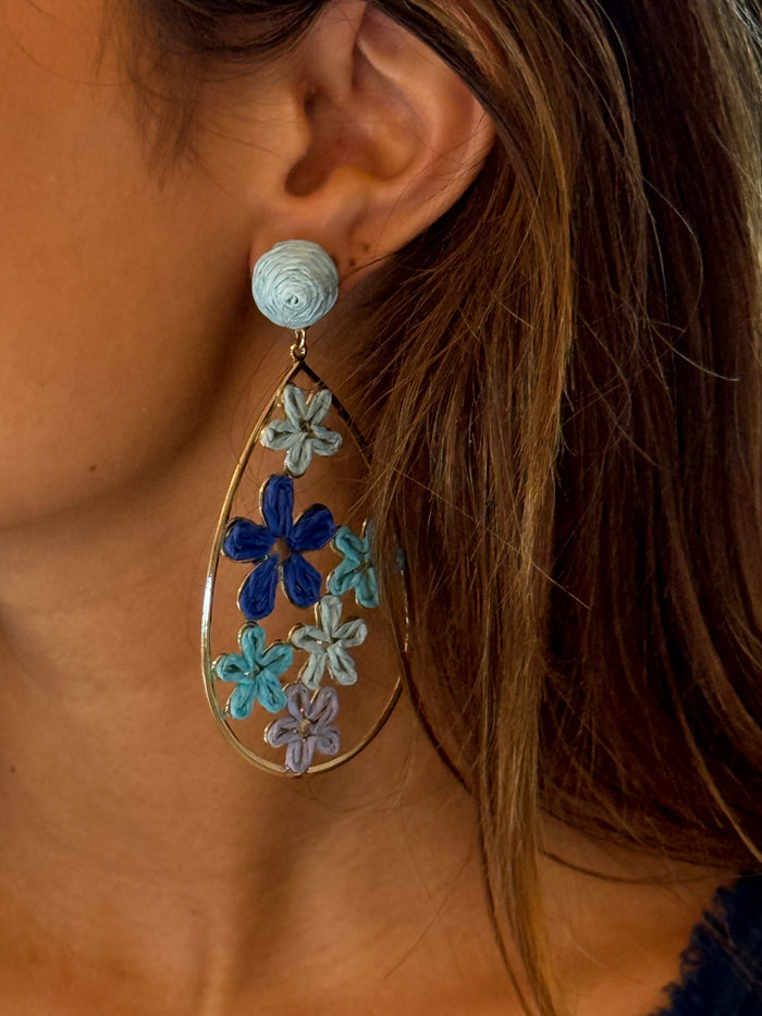 Keturah Earrings in Blue