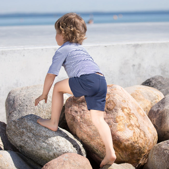 Kids Alex UV Swim Shorts - Navy