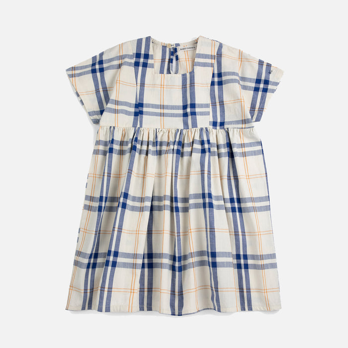 Kids Cotton Dress - Fun Tartan