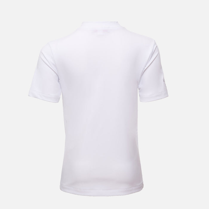 Kids Max UV Half Zip Swim Shirt - White