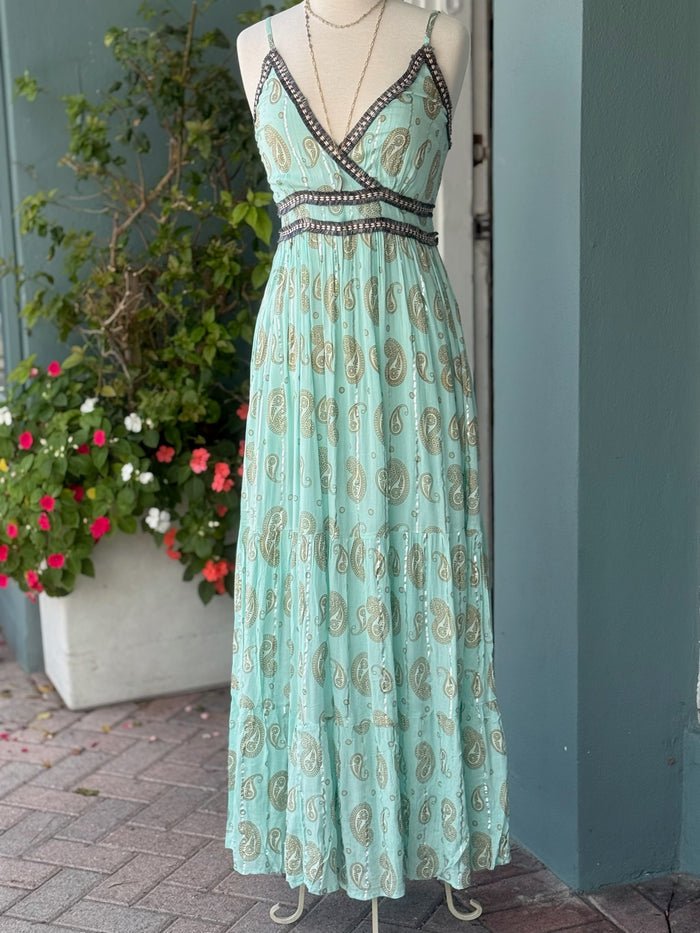 Dress Front Aqua