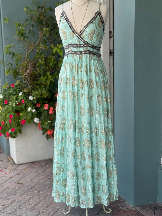 Dress Front Aqua