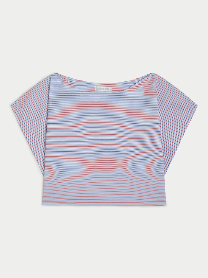 Chambray Poppy Stripe