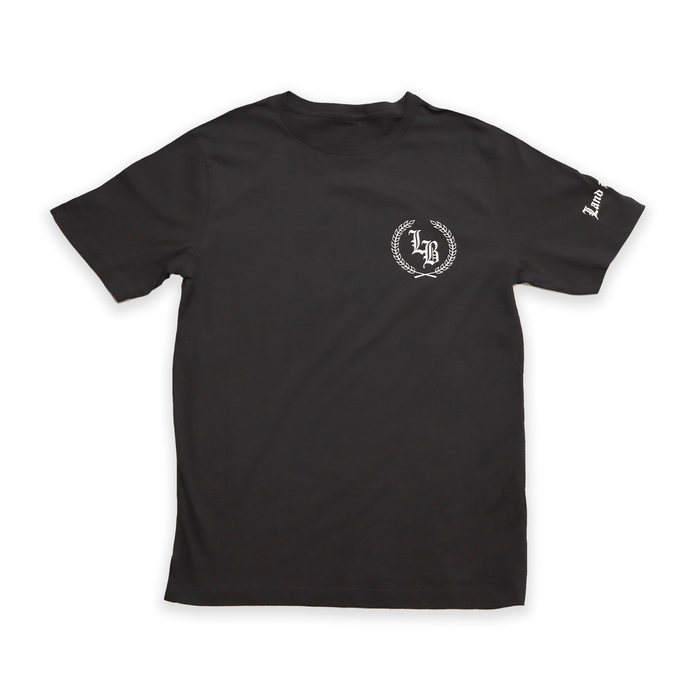 Black Land Back Tee featuring symbolic design from Indigenous Nations Apparel Company.