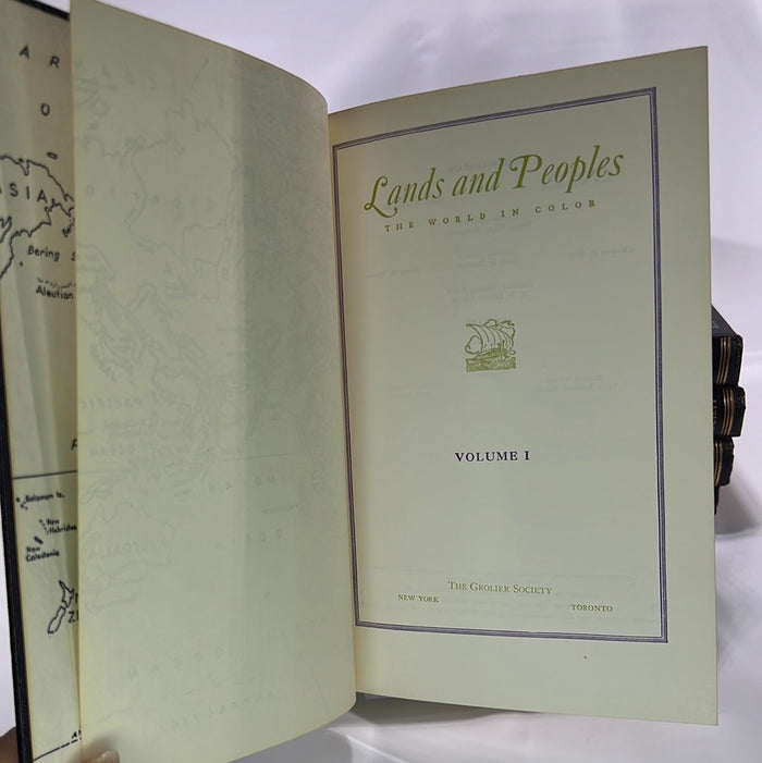 Lands and Peoples the World in Color Set of Five Helen Hynson Merrick (Editor)The Grolier Society 1951
