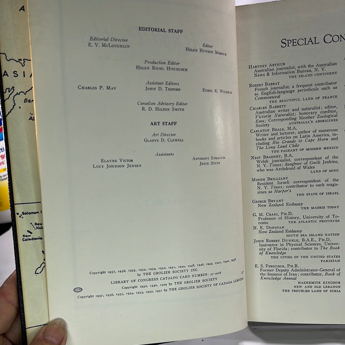 Lands and Peoples the World in Color Set of Five Helen Hynson Merrick (Editor)The Grolier Society 1951